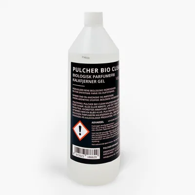 Pulcher® Bio Clean - Biologisk parfumefri kalkfjerner gel, 1000 ml.