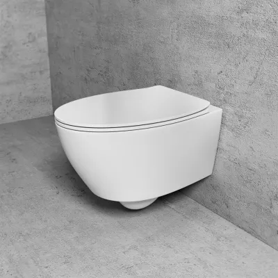 Spazio LFT18 - Væghængt toilet, Hvid