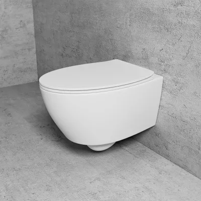 Spazio LFT18 - Væghængt toilet, Mat Hvid
