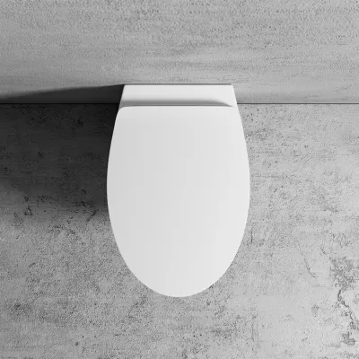 Spazio LFT18 - Væghængt toilet, Mat Hvid