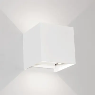 UP&DOWN - LED Væglampe, 100x100, IP 54, Hvid