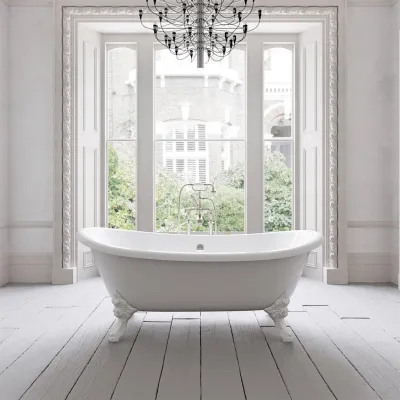 The Suite 183 - White, Emaljeret Støbejernsbadekar