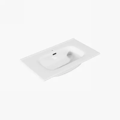 ArkiLife® Cobus ACC80-CB - 81x46,5 Slim-Edge, Hvid porcelænsvask