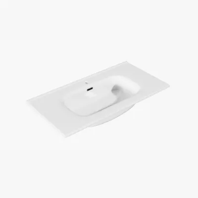 ArkiLife® Cobus ACC90-CB - 91x46,5 Slim-Edge, Hvid porcelænsvask