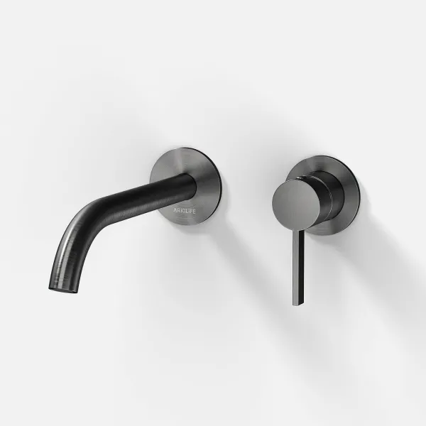 ArkiLife AVAO AA502 - Håndvaskarmatur m/22 cm tud, PVD Børstet Gun Metal