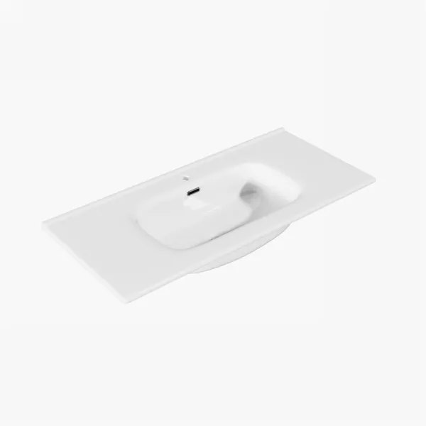 ArkiLife® Cobus ACC100-CB - 101x46,5 Slim-Edge, Hvid porcelænsvask