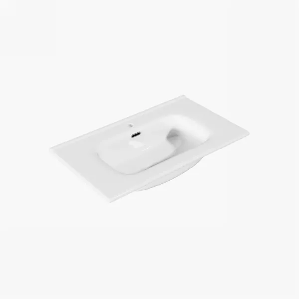 ArkiLife® Cobus ACC80-CB - 81x46,5 Slim-Edge, Hvid porcelænsvask