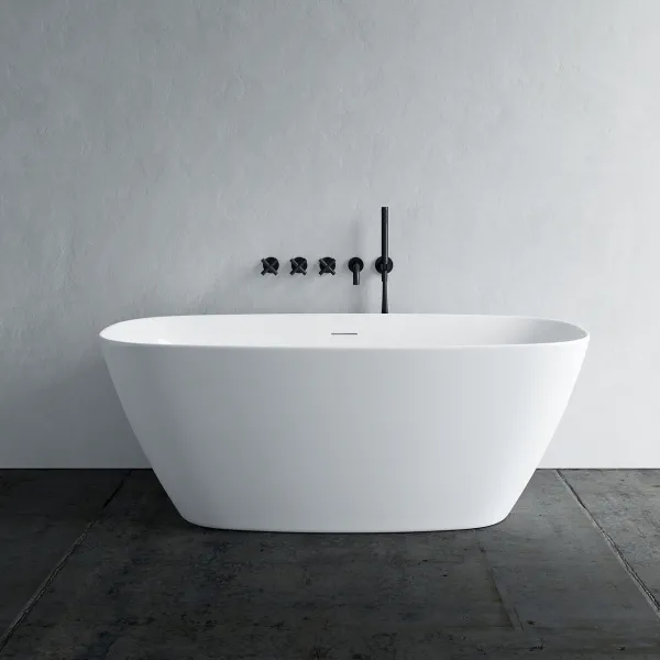Chic 150 - 150x72 cm Badekar, Slim-Design, Glossy White