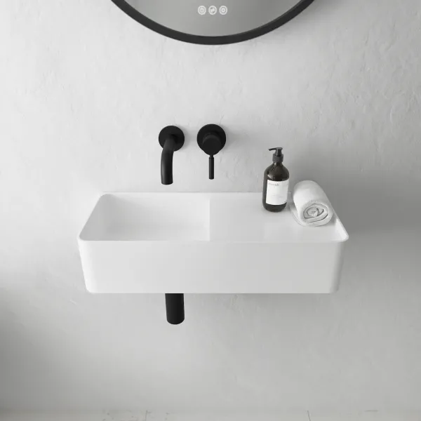 Coco 5L - Håndvask 60x25 cm, Mathvid SolidTec®