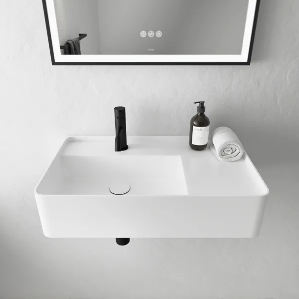 Coco 6L - Håndvask 60x35 cm, Mathvid SolidTec®