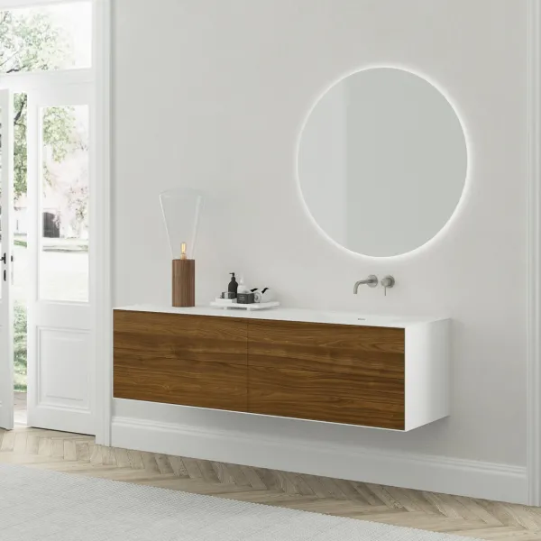 Copenhagen Chic 180R - Badmøbel, MKII, Walnut