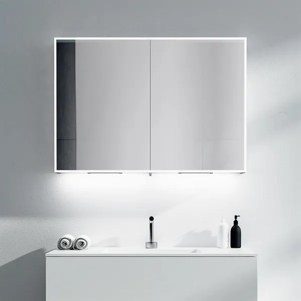 Copenhagen Chic CC100 - 100x70h cm Spejlskab med LED