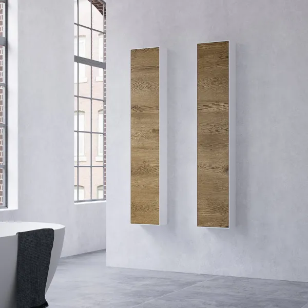 Copenhagen Chic CC1630 - Højskab i Mathvid Corian® & Raw Wild Oak