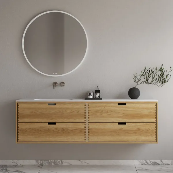 CPH Tapwork Soft 180L - MKII, Fingertappet Snedkermøbel i Natur Eg inkl. Mathvid SolidTec® Vask