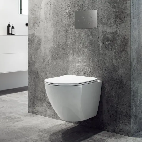 Dodo PD18 - Toilet i Hvid Porcelæn m/Vortex skyl + EasyClean Coat