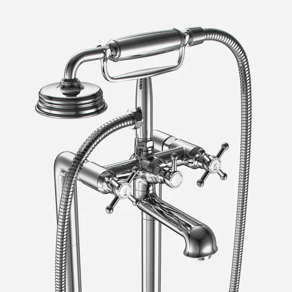 Hassel&Teudt HBK702 - Karbatteri fritstående, Krom