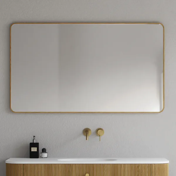 Noorwork NM7012 - 70x120 cm, Snedker Trærammespejl i olieret Egetræ