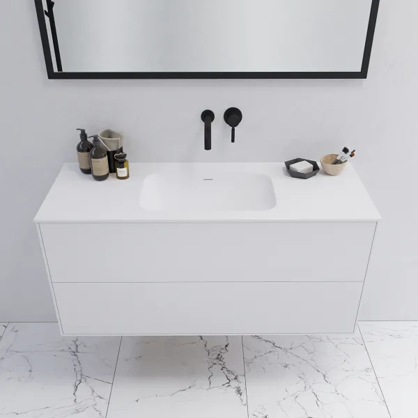 Pulcher Mood 120 Soft - Badmøbel 120x46 cm, Mathvid m/ SolidTec® vask