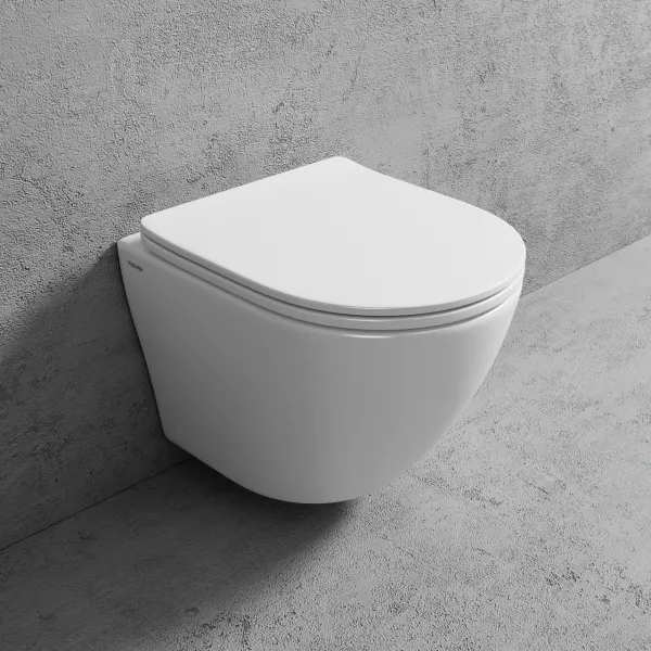 Nomi PN2-18 - Toilet 49 cm, Mathvid, Rimless + EasyClean Coat