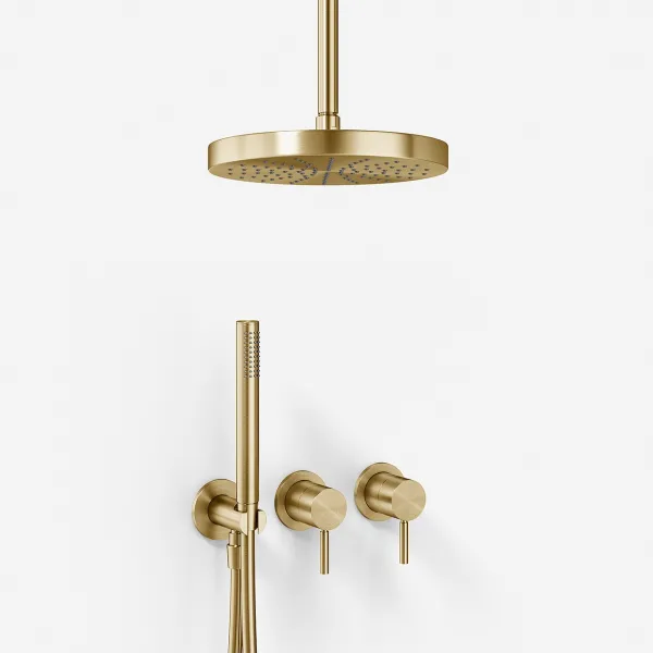 Semplice SBR801 S03 - Brusesæt, Ø24 cm, Loft, PVD Børstet Messing