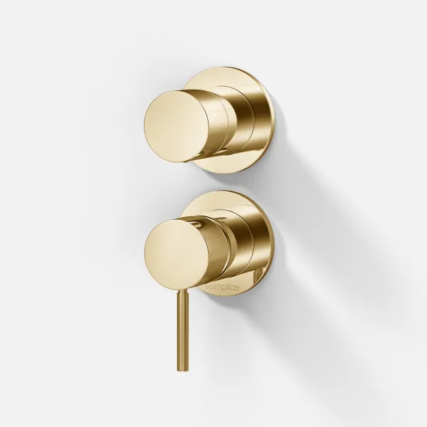 Semplice SBR901 - 1-grebs brusebatteri, Messing Natur
