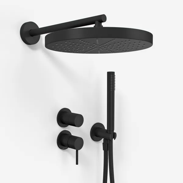 Semplice SBR901 S02 - Brusesæt Ø28 cm, Væg, Matsort