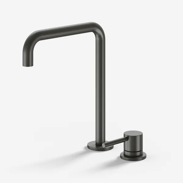 Semplice SHV405 S04 - Køkkenblander med svingtud, PVD Matt Gun Metal