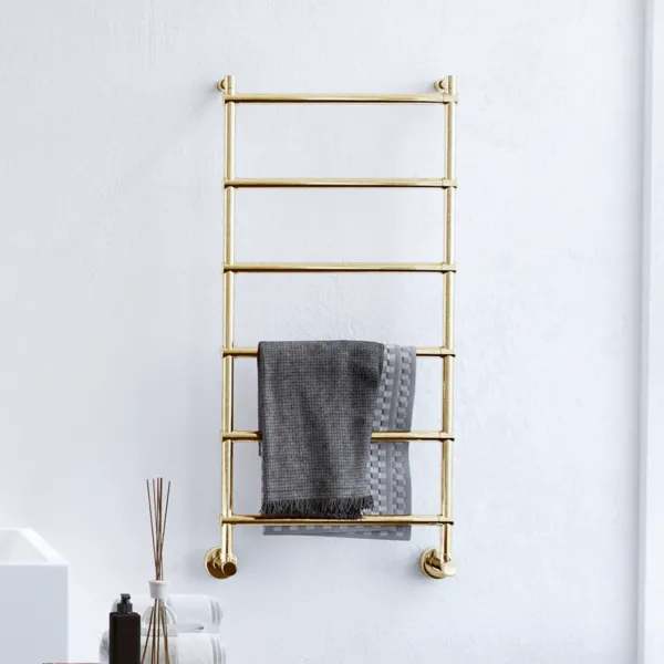 Vetro DeLuxe 442/6 - Vandbåren Håndklædetørrer, Messing Natur