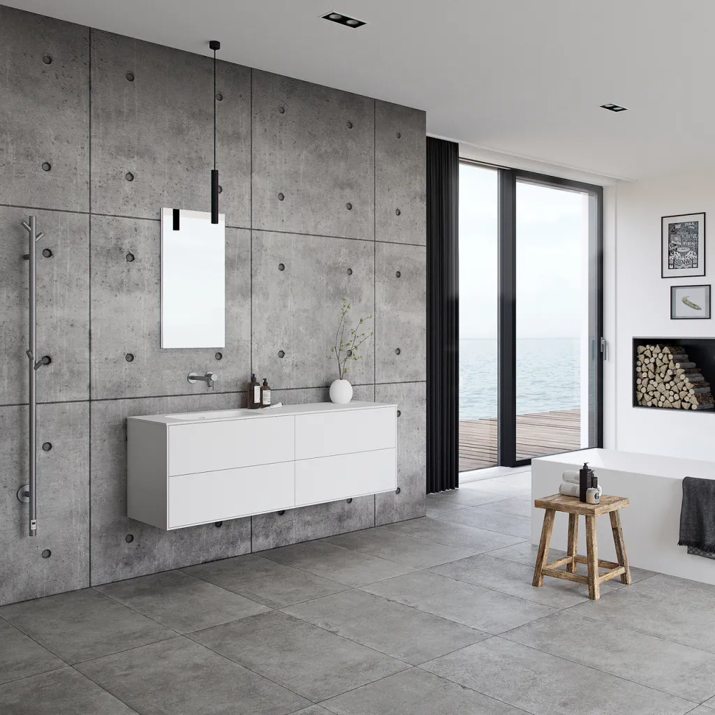 Pulcher Mood 160L Soft - Badmøbel 160x46 cm, Mathvid m/ SolidTec® vask