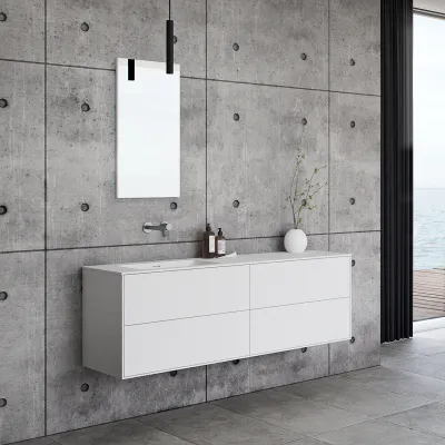 Pulcher Mood 160L Soho - Badmøbel 160x46 cm, Mathvid m/ SolidTec® vask