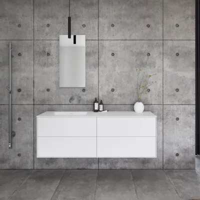 Pulcher Mood 160L Soho - Badmøbel 160x46 cm, Mathvid m/ SolidTec® vask