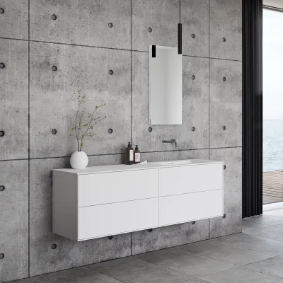 Pulcher Mood 160R Soho - Badmøbel 160x46 cm, Mathvid m/ SolidTec® vask