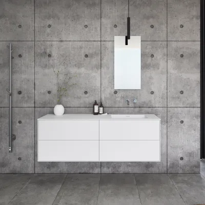 Pulcher Mood 160R Soho - Badmøbel 160x46 cm, Mathvid m/ SolidTec® vask