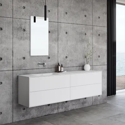 Pulcher Mood 180L Soho - Badmøbel 180x46 cm, Mathvid m/ SolidTec® vask