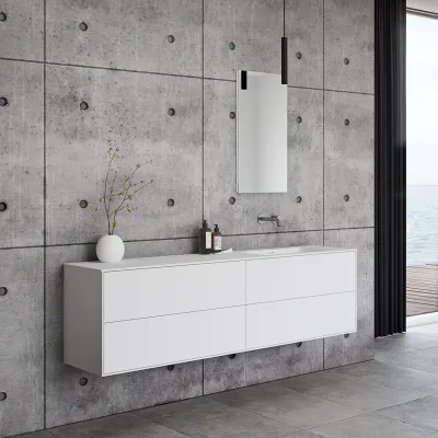 Pulcher Mood 180R Soho - Badmøbel 180x46 cm, Mathvid m/ SolidTec® vask