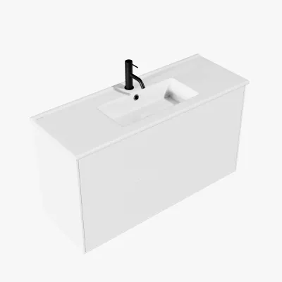 ArkiLife® Cobus ACC1036 CPH Square - Kompakt Badmøbel 101x36 cm  m/Porcelænsvask