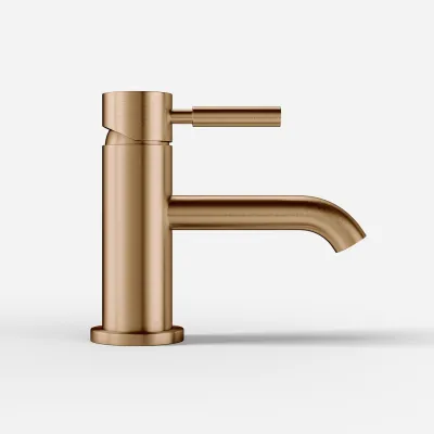 Semplice SHV101 - 1-grebs håndvaskarmatur, PVD Børstet Kobber