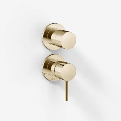 Semplice SBR901 - 1-grebs brusebatteri, Poleret Messing Natur