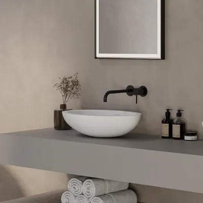Semplice SHV502 - 1-grebs Håndvask armatur, 22 cm. tud, Matsort