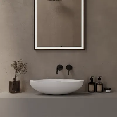 Semplice SHV502 - 1-grebs Håndvask armatur, 22 cm. tud, Matsort