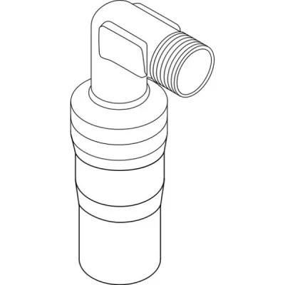 Pulcher Lækagesikring 1/2” - til indbygningsarmatur, vinkel, 2 stk