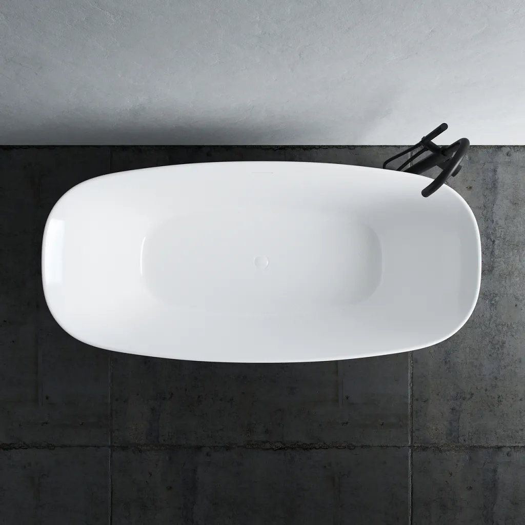 Chic 170 - 170x78 cm Badekar, Slim-Design, Glossy White