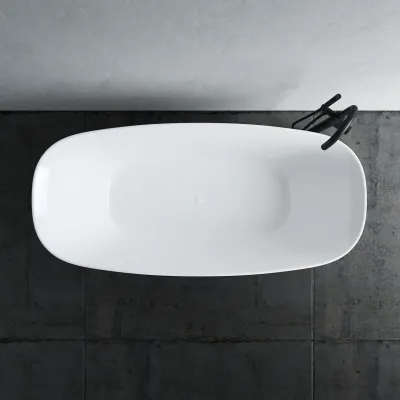 Chic 170 - 170x78 cm Badekar, Slim-Design, Glossy White