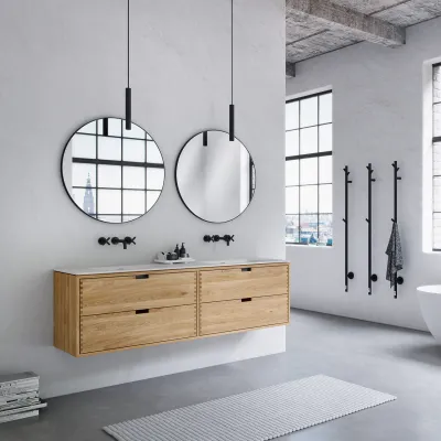 CPH Tapwork Soho 180D - Snedkermøbel i Natur Eg inkl. Mathvid SolidTec vask