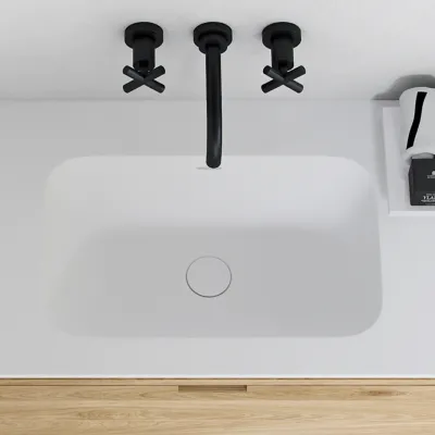 CPH Tapwork Soft 180D - Snedkermøbel i Natur Eg inkl. Mathvid SolidTec vask