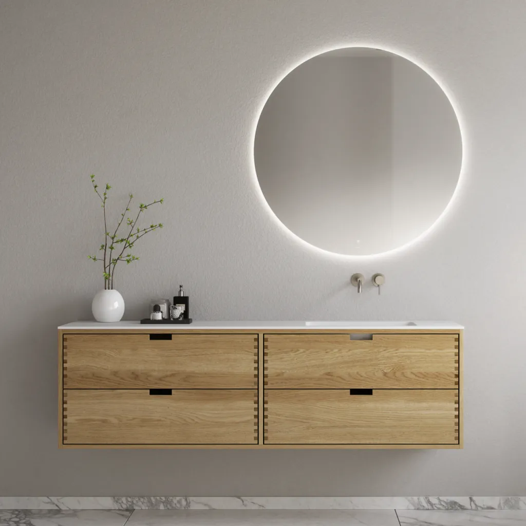 CPH Tapwork Soho 180R - MKII, Fingertappet Snedkermøbel i Natur Eg inkl. Mathvid SolidTec® Vask