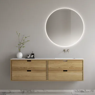 CPH Tapwork Soho 180R - MKII, Fingertappet Snedkermøbel i Natur Eg inkl. Mathvid SolidTec® Vask