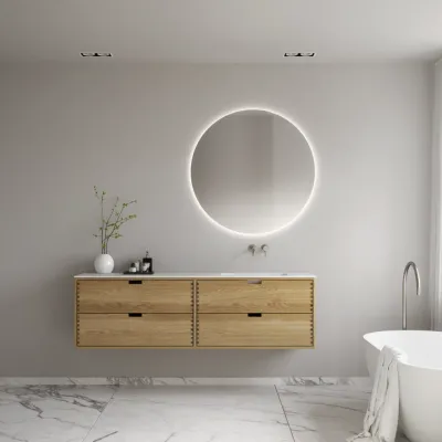 CPH Tapwork Soho 180R - MKII, Fingertappet Snedkermøbel i Natur Eg inkl. Mathvid SolidTec® Vask