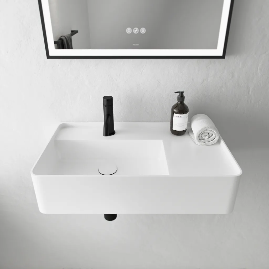 Coco 6L - Håndvask 60x35 cm, Mathvid SolidTec®