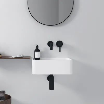 Coco 40 - Håndvask 40x30 cm, Mathvid SolidTec®